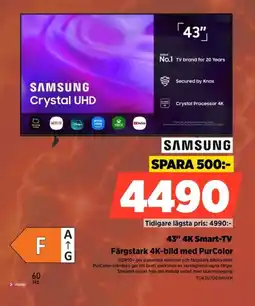 Power Samsung 43" 4K Smart-TV erbjuda