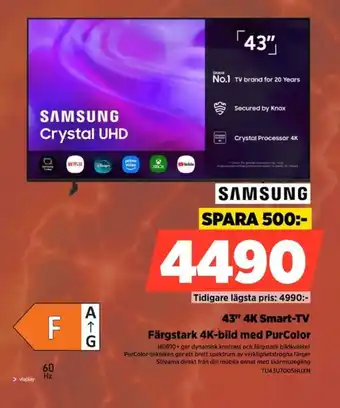 Samsung 43" 4K Smart-TV