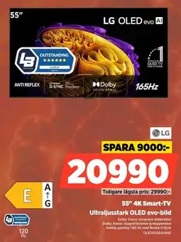 Power LG 55" 4K Smart-TV erbjuda