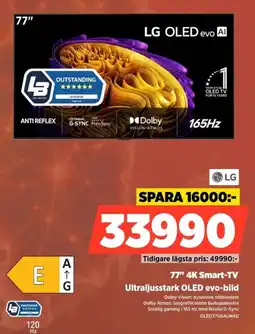 Power LG 77" 4K Smart-TV erbjuda
