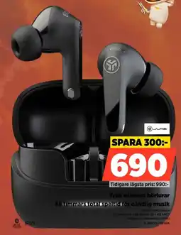 Power JLab true wireless hörlurar erbjuda