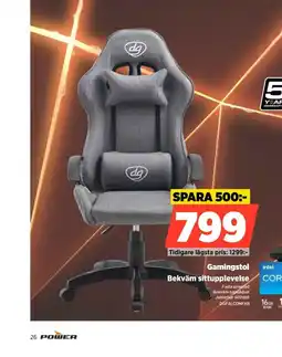 Power dg Gamingstol erbjuda