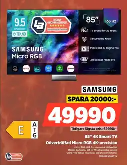 Power Samsung 85" 4K Smart TV erbjuda