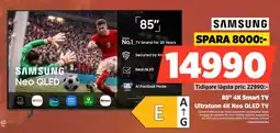 Power Samsung 85" 4K Smart TV Ultratunn 4K Neo QLED TV erbjuda