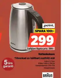 Power Braun vattenkokare erbjuda