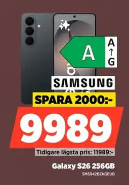 Power Samsung Galaxy S26 256GB erbjuda