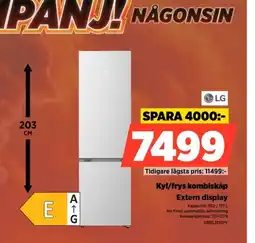 Power LG kyl/frys kombiskåp erbjuda