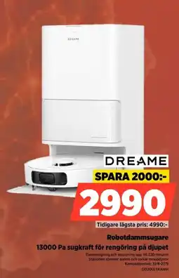 Power Dreame robotdammsugare erbjuda