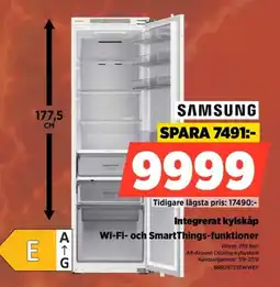 Power Samsung integrerat kylskåp erbjuda