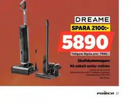 Power Dreame skaftdammsugare erbjuda
