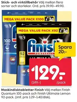 Rusta Finish maskindisktabletter erbjuda
