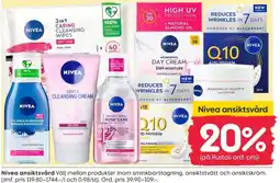 Rusta Nivea ansiktsvård erbjuda