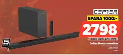 Power Cepter Dolby Atmos-soundbar erbjuda