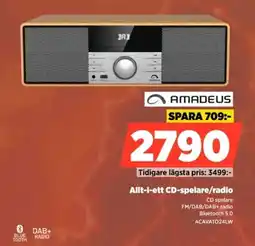 Power Amadeus Allt-i-ett CD-spelare/radio erbjuda