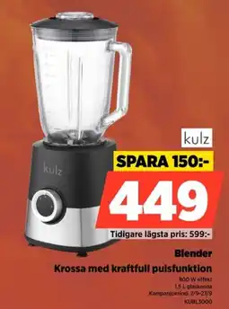 Power kulz blender erbjuda