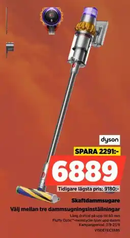 Power Dyson skaftdammsugare erbjuda