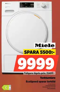 Power Miele Torktumlare EcoSpeed erbjuda