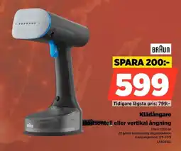 Power Braun klädångare erbjuda