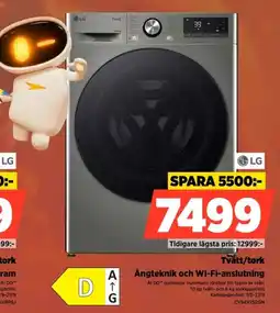 Power LG Tvätt/tork erbjuda