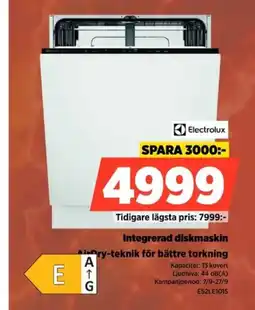 Power Electrolux integrerad diskmaskin erbjuda