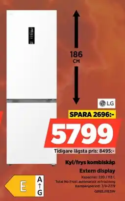 Power LG kyl/frys kombiskåp erbjuda