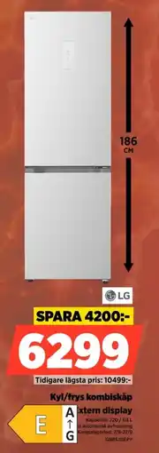 Power LG kyl/frys kombiskåp erbjuda