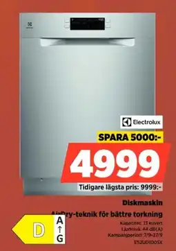 Power Electrolux diskmaskin erbjuda