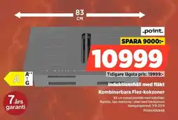 Power Point induktionshäll med fläkt erbjuda
