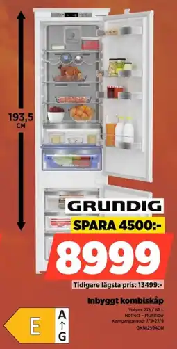 Power Grundig inbyggt kombiskåp erbjuda