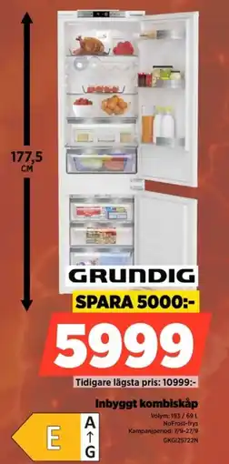 Power Grundig inbyggt kombiskåp erbjuda