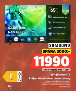 Power Samsung 65" 4K Smart TV erbjuda