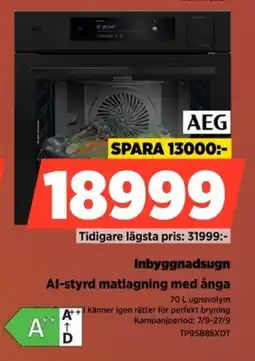 Power Aeg inbyggnadsugn al-styrd matlagning med ånga erbjuda