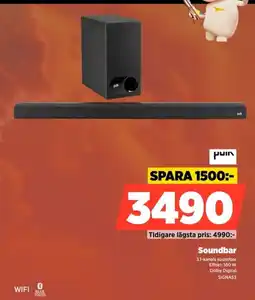 Power Puin soundbar erbjuda