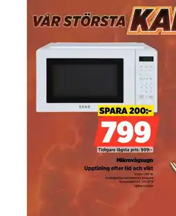 Power Senz mikrovågsugn erbjuda