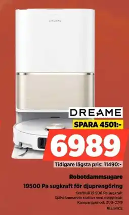 Power Dreame robotdammsugare erbjuda