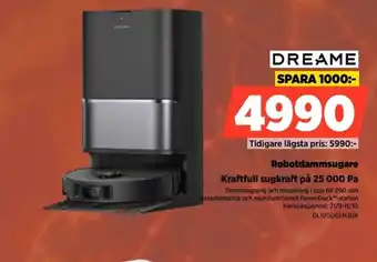 Power Dreame robotdammsugare erbjuda