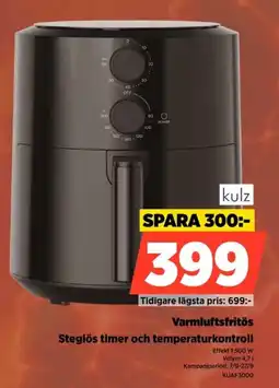 Power kulz varmluftsfritös erbjuda