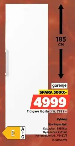 Power gorenje kylskåp erbjuda