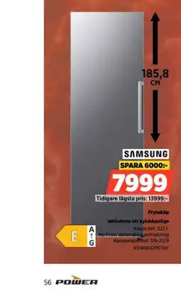Power Samsung frysskåp erbjuda