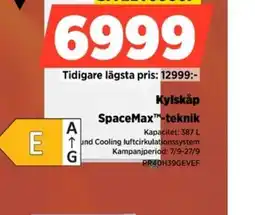 Power Kylskåp SpaceMax™-teknik erbjuda