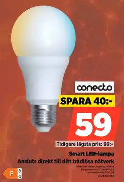 Power conecto smart led-lampa erbjuda