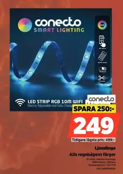Power conecto ljusslinga erbjuda