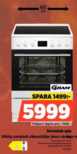 Power Gram keramisk spis erbjuda