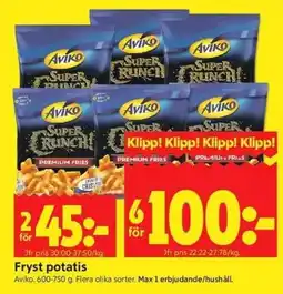 ICA Kvantum Aviko fryst potatis erbjuda