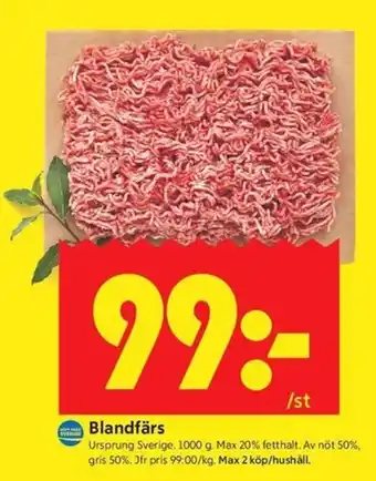 Blandfärs