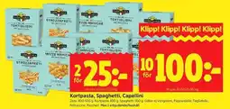 ICA Kvantum Zeta kortpasta, spaghetti, capellini erbjuda
