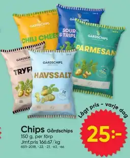 DollarStore Gårdschips Chips erbjuda