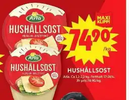 ICA Maxi Arla hushållsost erbjuda