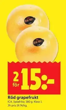 ICA Kvantum Ica röd grapefrukt erbjuda