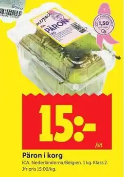ICA Kvantum Pärön i korg erbjuda